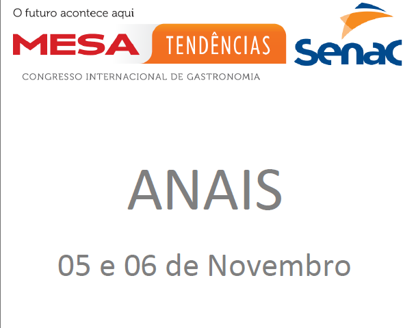 Anais 2012 “Descobrindo as Américas: seus Ingredientes e sua Cultura”